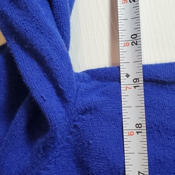 Lauren Ralph Lauren Active 1/2 Zip Cotton Blue Elbow Pads Sweater Sz XL - Picture 5 of 11
